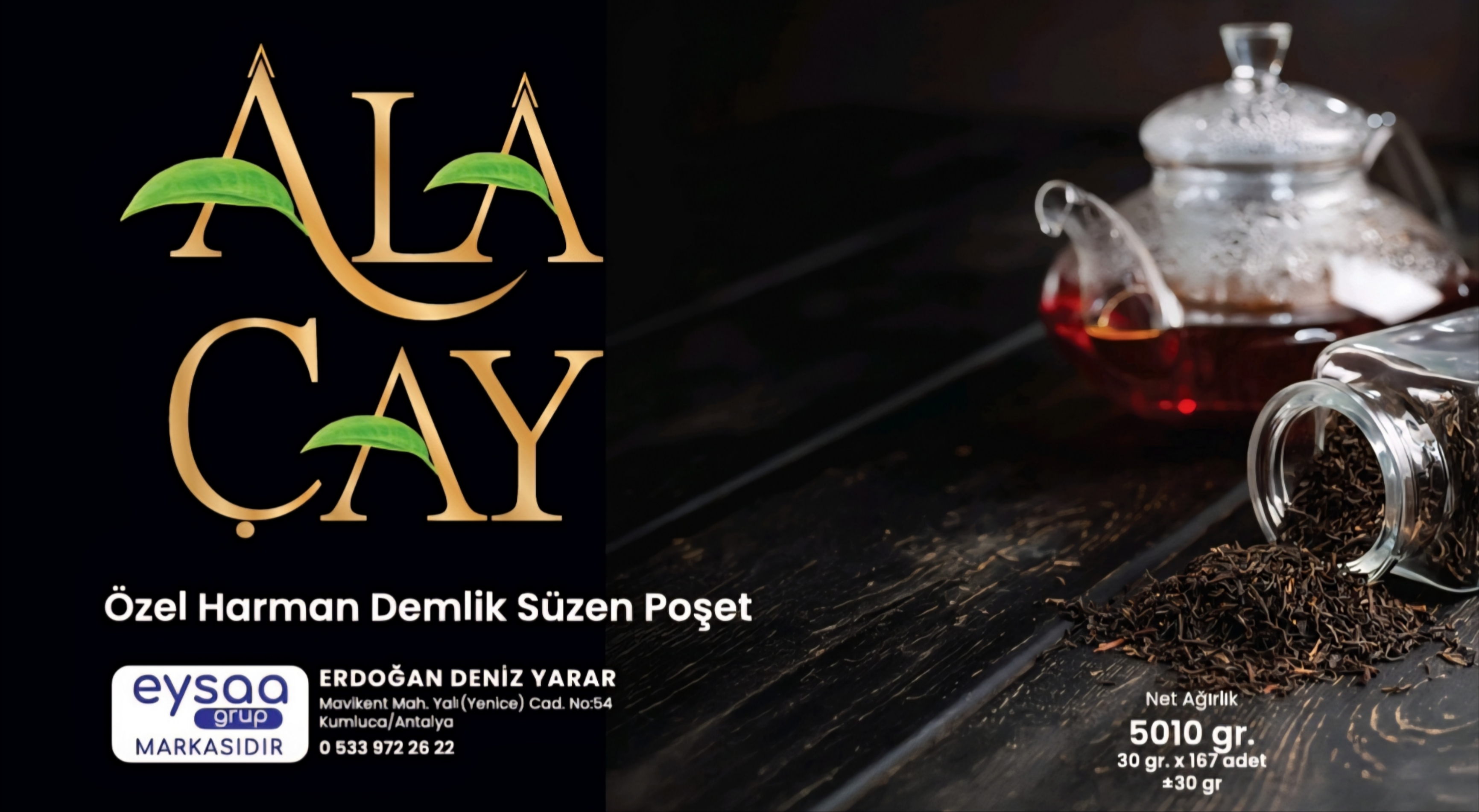 ÂLÂ ÇAY GOLD DEMLİK POŞET 30 GR 5 KG 